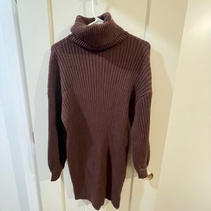 Brown Sweater Dress